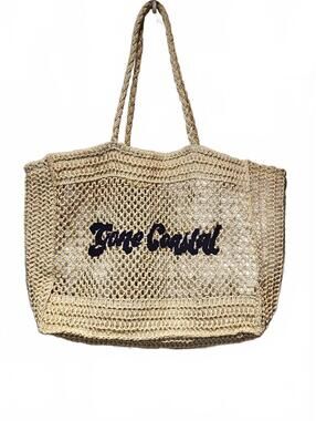Beach Bags for Women - Summer Soft Large Woven Shoulder Tote Gone Coastal NWOT